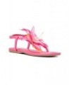 Big Flower Women's T-Strap Sandal Pink $26.98 Shoes