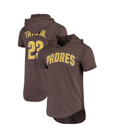 Men's Fernando Tatis Jr. Heathered Brown San Diego Padres Softhand Player Tri-Blend Hoodie T-shirt $30.00 T-Shirts